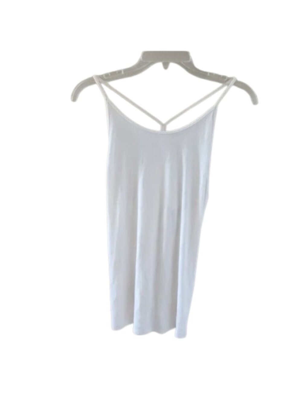 NWT Victoria's Secret Soft Ribbed Cami Tank Top Strappy Back White L